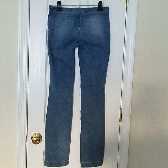 Free People Free Pockets Pull On Side Zip High Rise Jeans Size 27 - Picture 2 of 5
